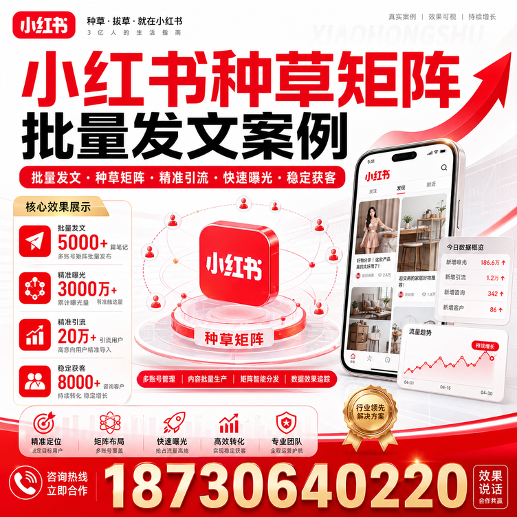 延安小红书种草矩阵批量发文案例